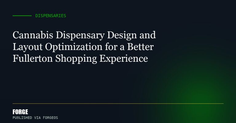 Cannabis Dispensary Design and Layout Optimization for a Better Fullerton Shopping Experience